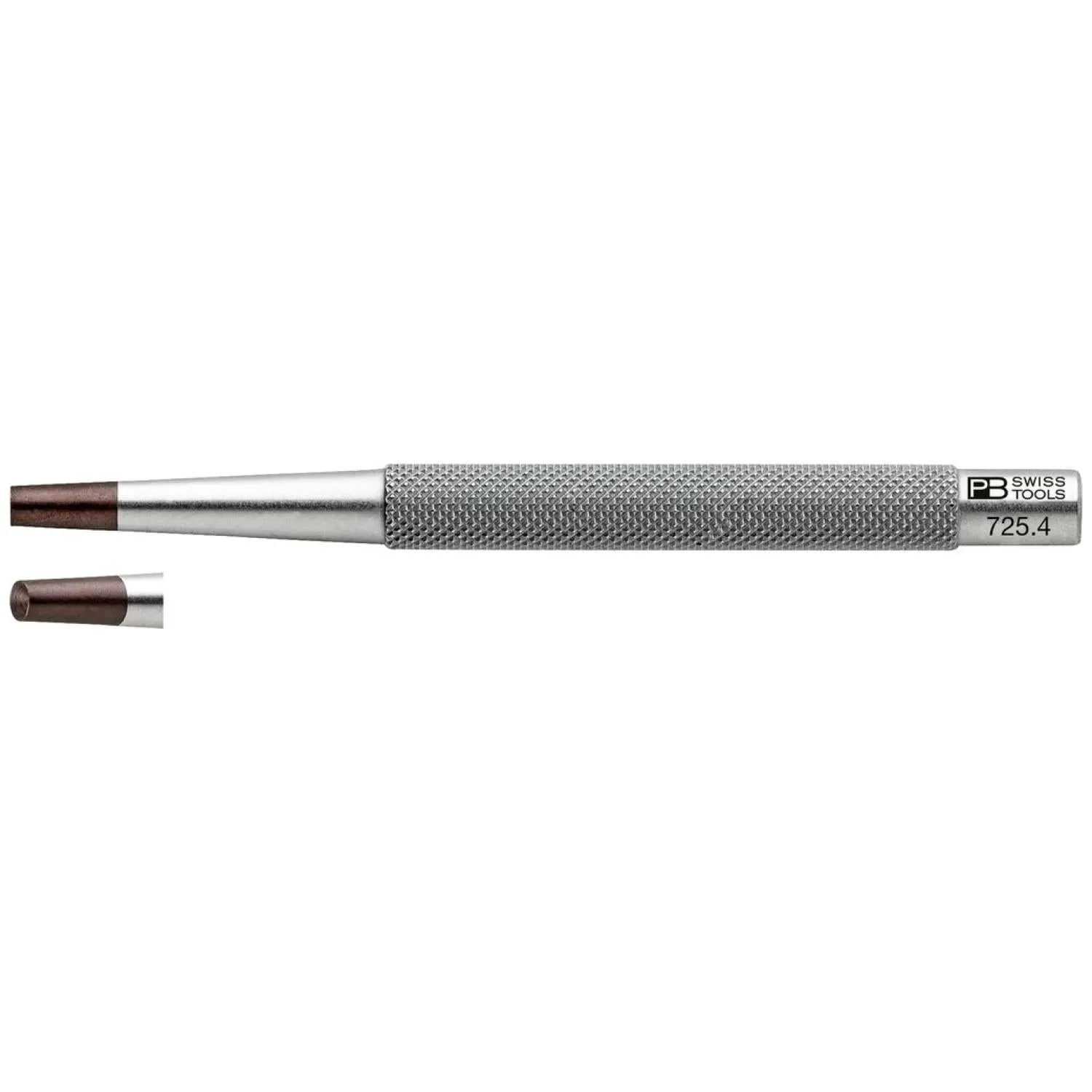 PB Swiss Tools PB 725.4 Knurled Nail Punches w/ Concave Tip, 4 mm