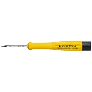 PB Swiss Tools PB 8128.1,5-40 ESD Electronic Screwdriver, Slotted, 1.5mm x 40mm