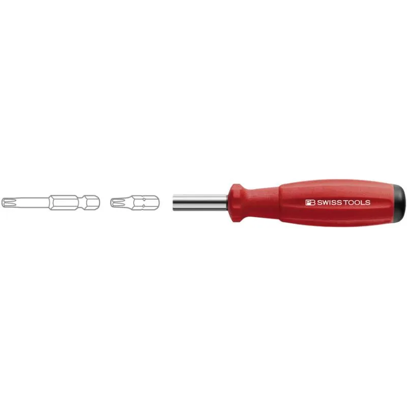 PB Swiss Tools PB 8451.10-100 M SwissGrip Universal Bit Holder, for Precision C 6.3 and E 6.3 (1/4)Bits