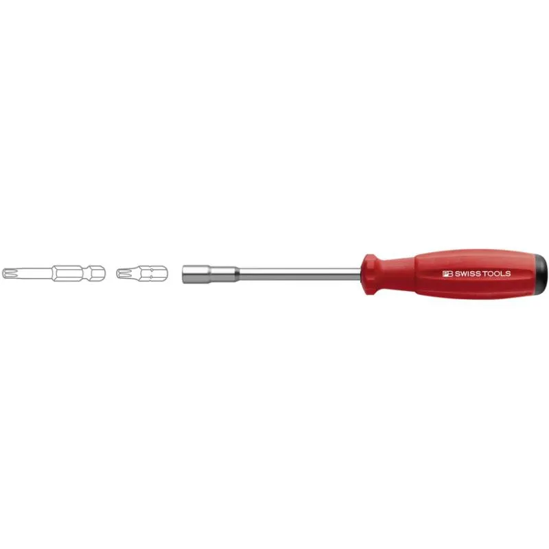 PB Swiss Tools PB 8451.10-100 M SwissGrip Universal Bit Holder, for Precision C 6.3 and E 6.3 (1/4)Bits