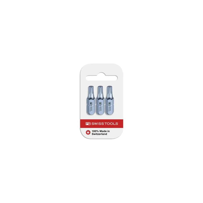 PB Swiss Tools PB C6.400/30 CN3 PrecisionBit, Design C 6.3 TORX , Size 30 , 3 Piece - 1/4 Inch