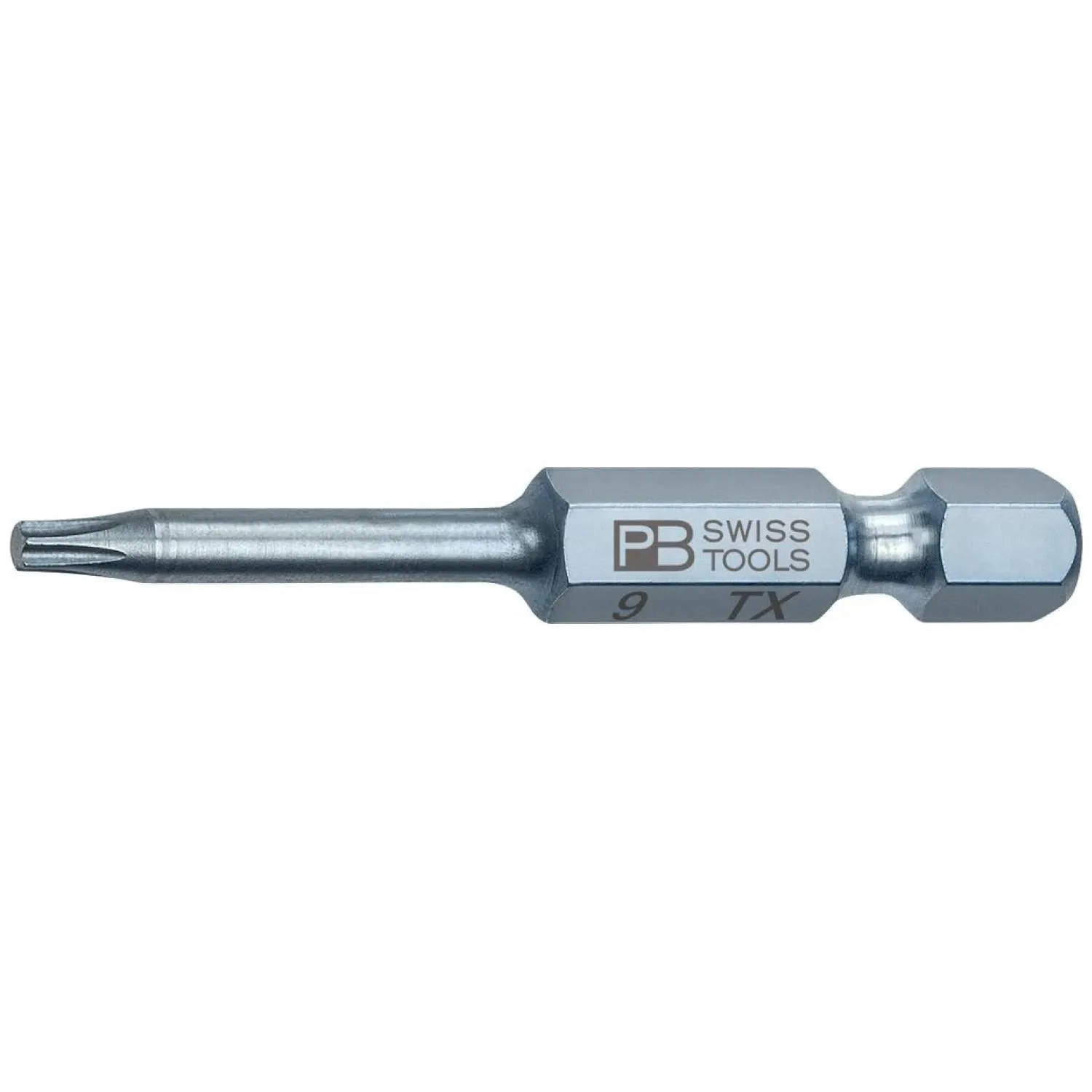 PB Swiss Tools PB E6.400/9-50 PrecisionBit, Design E6 1/4" Bits, TORX - T9
