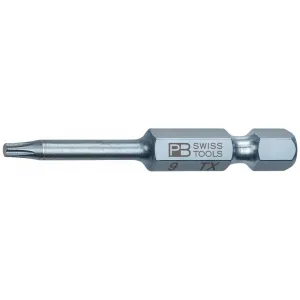 PB Swiss Tools PB E6.400/9-50 PrecisionBit, Design E6 1/4" Bits, TORX - T9