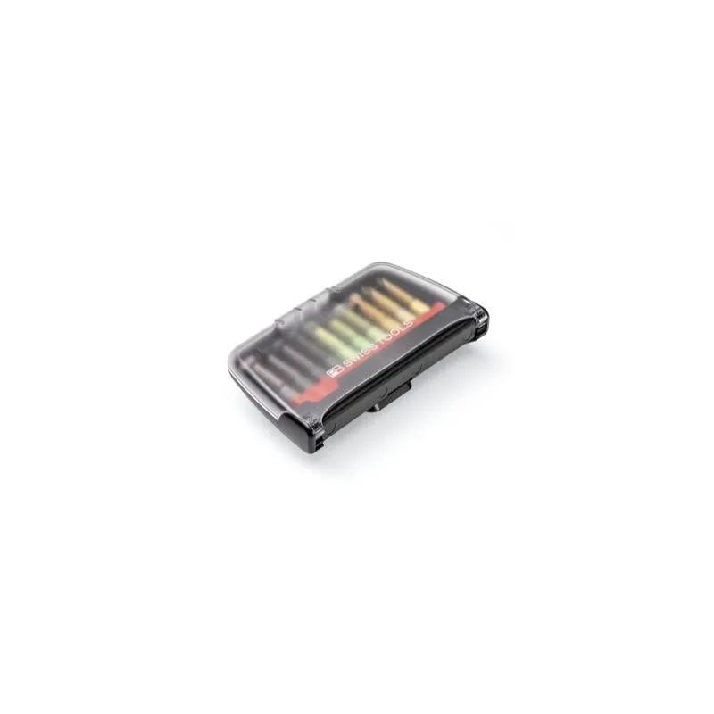 PB Swiss Tools PB E6.986 Precision Bit Set in BitCase, with Belt-Clip, 10 Pieces