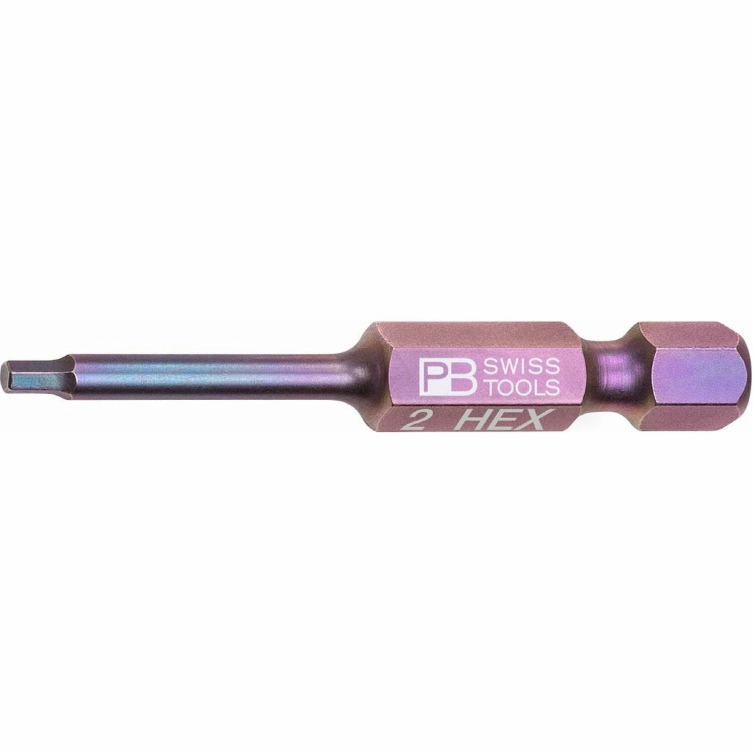 PB Swiss Tools PB E6.210/2 PrecisionBit, Hex, 2mm x 24mm