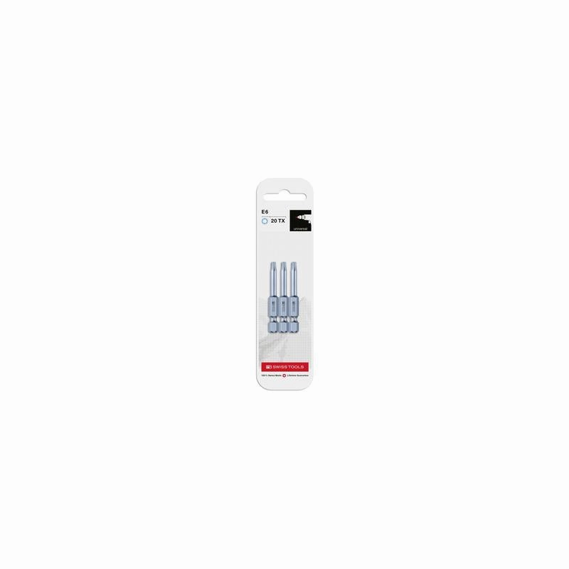 PB Swiss Tools PB E6.400/30 CN3 PrecisionBit, Design E 6.3 TORX , Size 30 , 3 Piece - 1/4 Inch