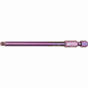 PB Swiss Tools PB E6L.212/4 PrecisionBit, 1/4" Bits, E6, Hex with Ball End, Long, 70mm