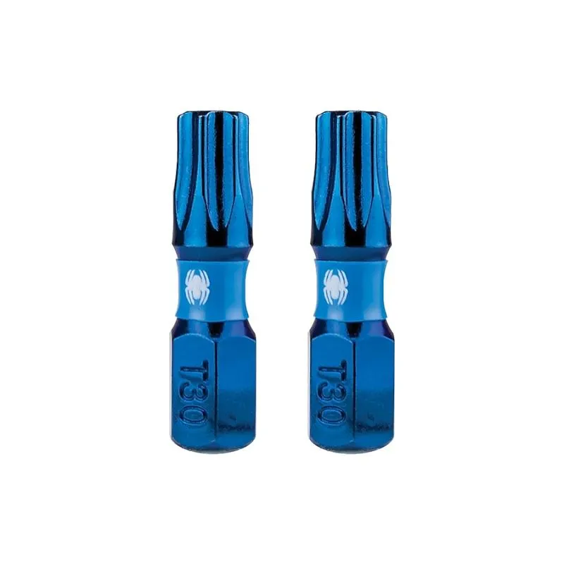 Spyder 19043 Mach-Blue T30 1/4-in x 1-in TORX Impact Driver Bit 2 Piece