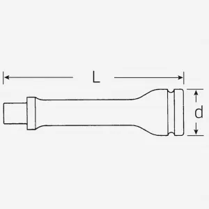 Stahlwille 35010003 Square 560/13 IMP 3/4 DIVER IMPACT EXTENSIONS