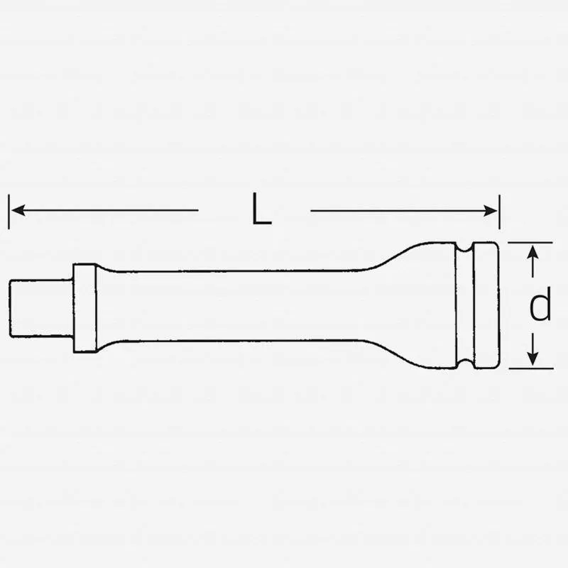 Stahlwille 36010002 Square IMPACT EXTENSION 1" 859/13 IMP