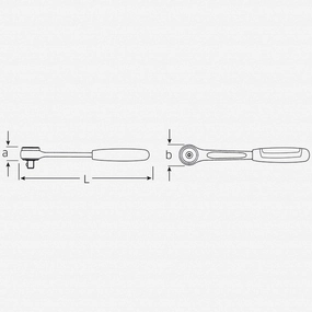 Stahlwille 12231011 422 Ratchet, 3/8" Drive Fine Tooth