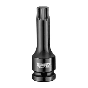 Teng Tools XZN Triple Square 1/2 Inch Drive 3.1 Inch Long Chrome Molybdenum Spline Impact Bit Sockets