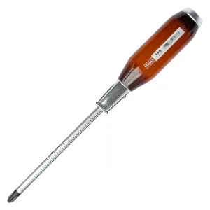 Vessel 100P3150 Genuine Wood Handle Tang-Thru Screwdriver No.100 Phillip 3x150