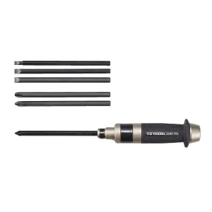 Vessel ID260002 Manual Impact Driver 1/4" Hex Set