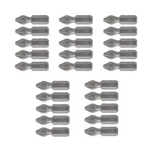 Vessel Tools NTPH2254P25K Neck Torsion Power Bits, PH2 x 25.4 mm, Bulk 25 Pc.