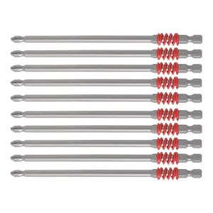 Vessel Tools RTPH2150P10K Neck Torsion Power Bits, PH2 x 150 mm, Bulk 10 Pc.