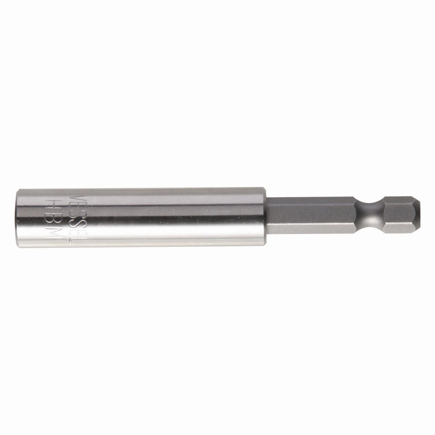 Vessel HBMAF63575P1 POWER BIT 1/4" Hex B, A/F6.35x75 C-ring Magnet Press-Fit Bit Holder