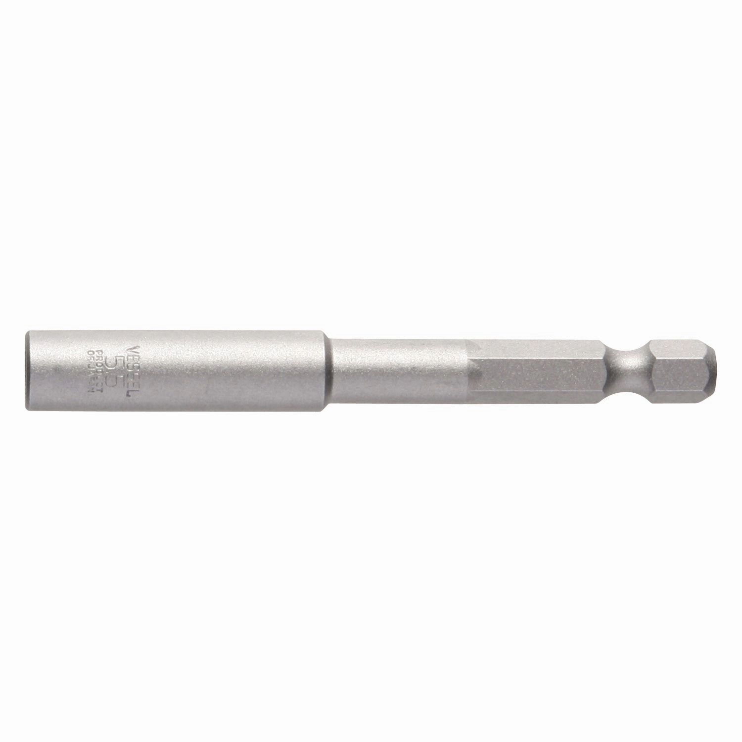 Vessel MB45AF5575P1 Power Bit 1/4" Hex B, A/F5.5x75 Nutsetter with Press-Fit Magnet