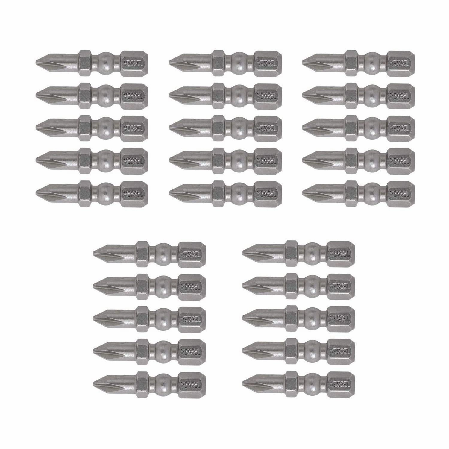 Vessel Tools Impact BallTM Torsion Bits, PH1 x 30