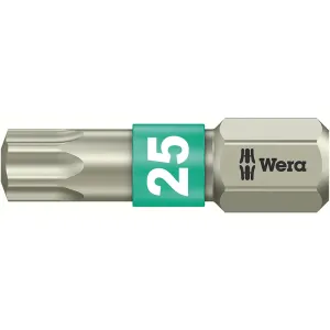 Wera 05073623001 3867/1 TS SB Stainless Steel Insert Bit, TORX #25, 5 Piece