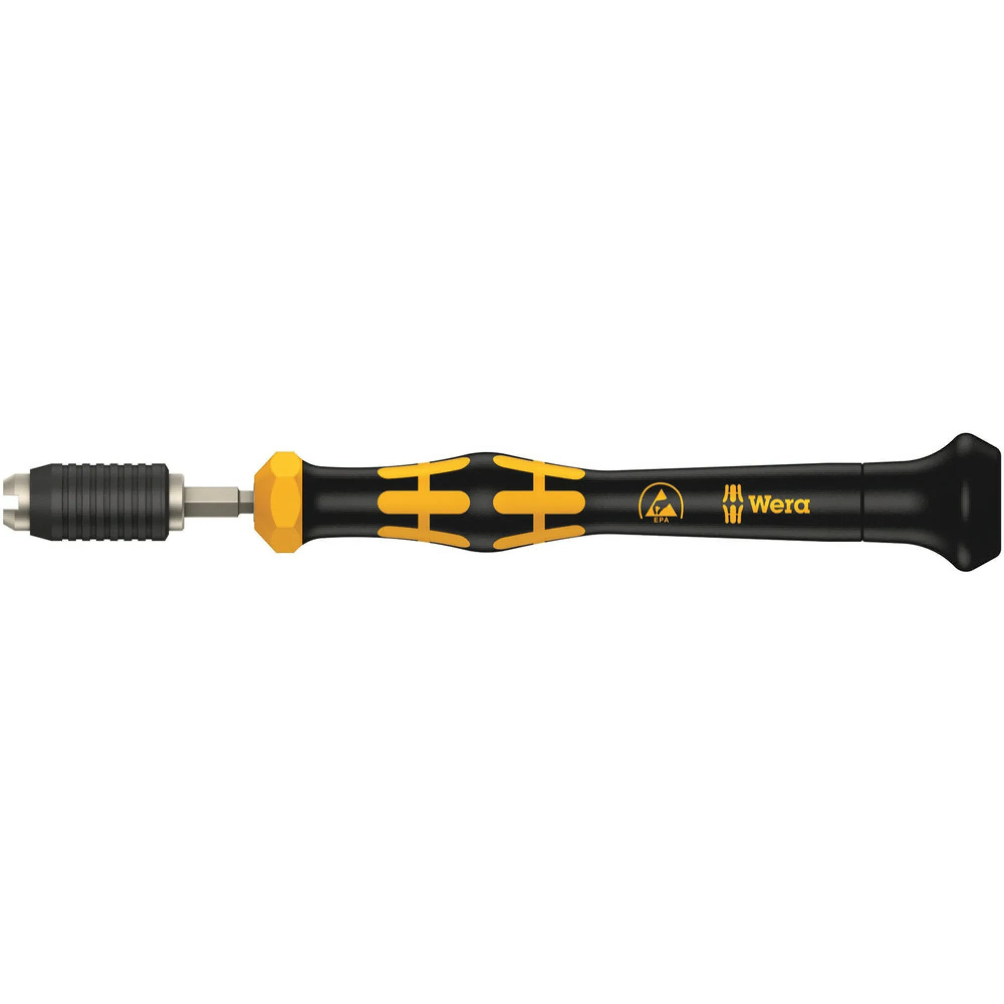 Wera 1460 ESD Kraftform Micro pre-set adjustable torque screwdrivers (0.02-0.11 Nm) with quick-release chuck, 1460 ESD x 0.035 Nm
