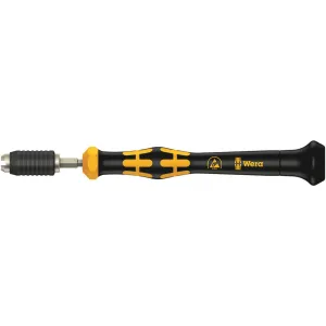 Wera 1460 ESD Kraftform Micro pre-set adjustable torque screwdrivers (0.02-0.11 Nm) with quick-release chuck, 1460 ESD x 0.035 Nm