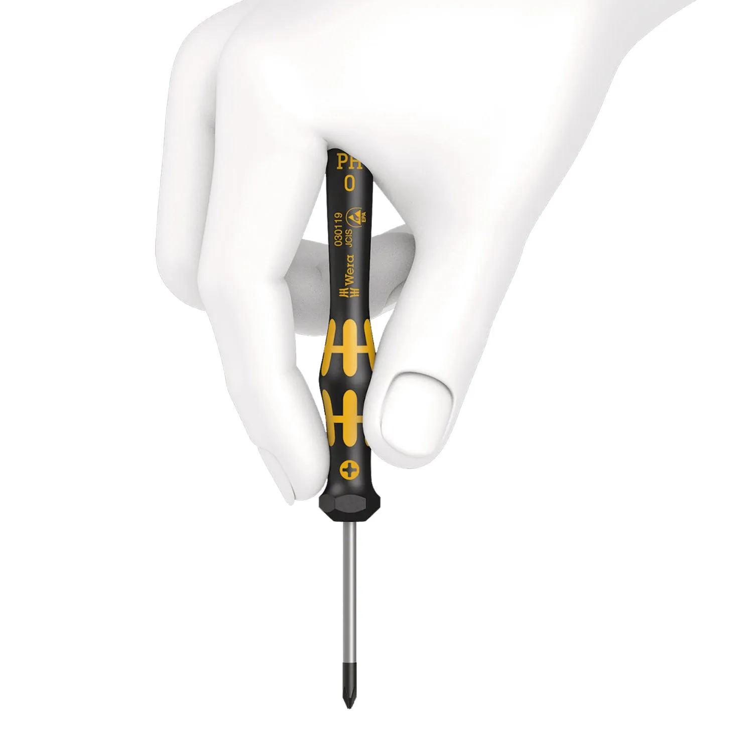 Wera 1567 TORX ESD Kraftform Micro screwdriver for TORX screws, TX 5 x 40 mm