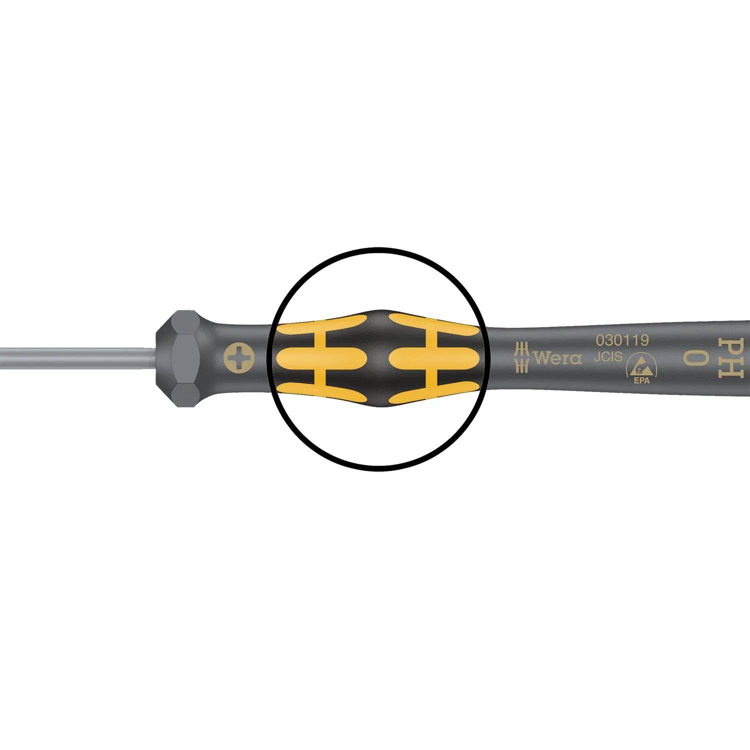Wera 1567 TORX ESD Kraftform Micro screwdriver for TORX screws, TX 5 x 40 mm