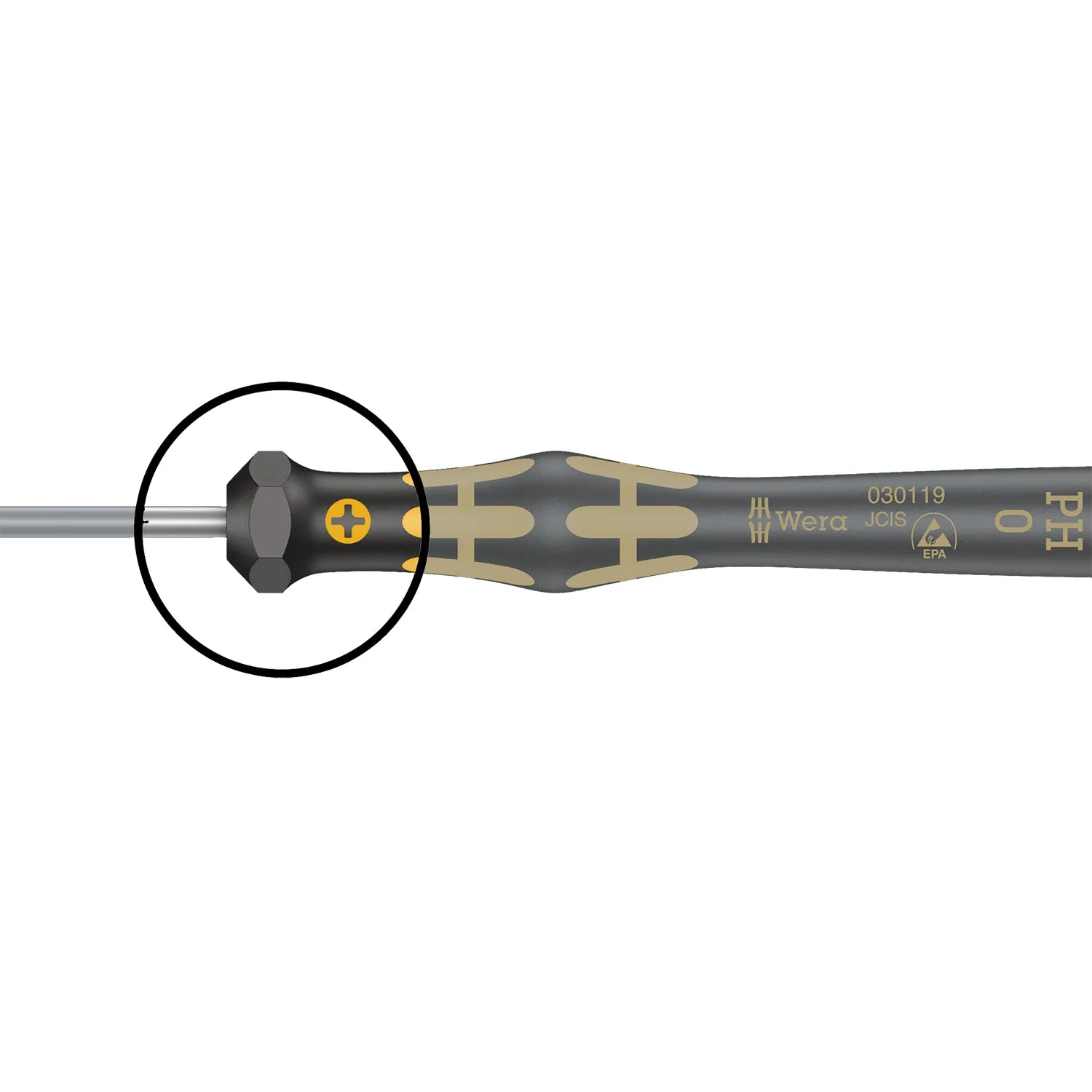 Wera 1567 TORX ESD Kraftform Micro screwdriver for TORX screws, TX 5 x 40 mm