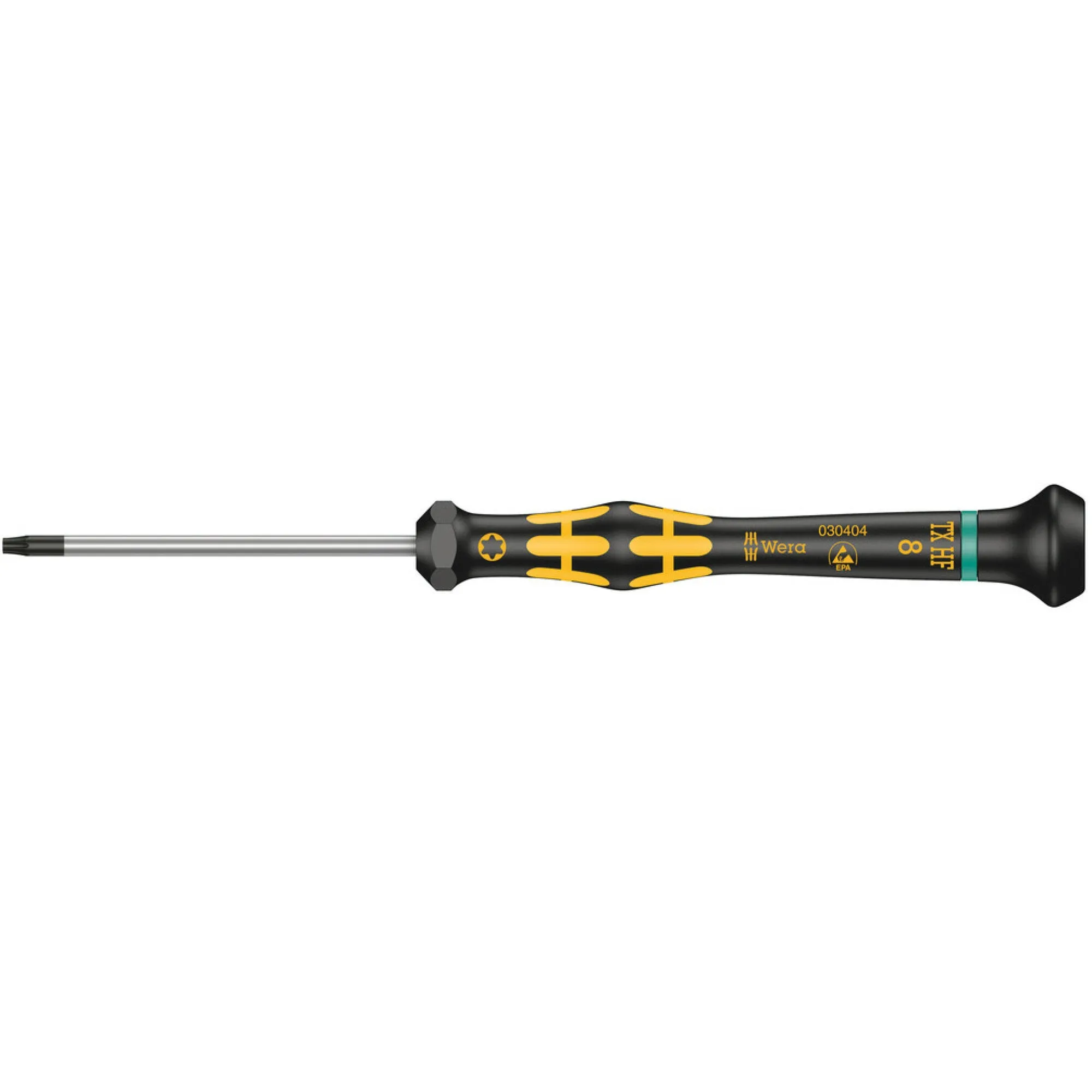 Wera 1567 TORX HF ESD Kraftform Micro screwdriver with holding function for TORX screws, TX 9 x 60 mm