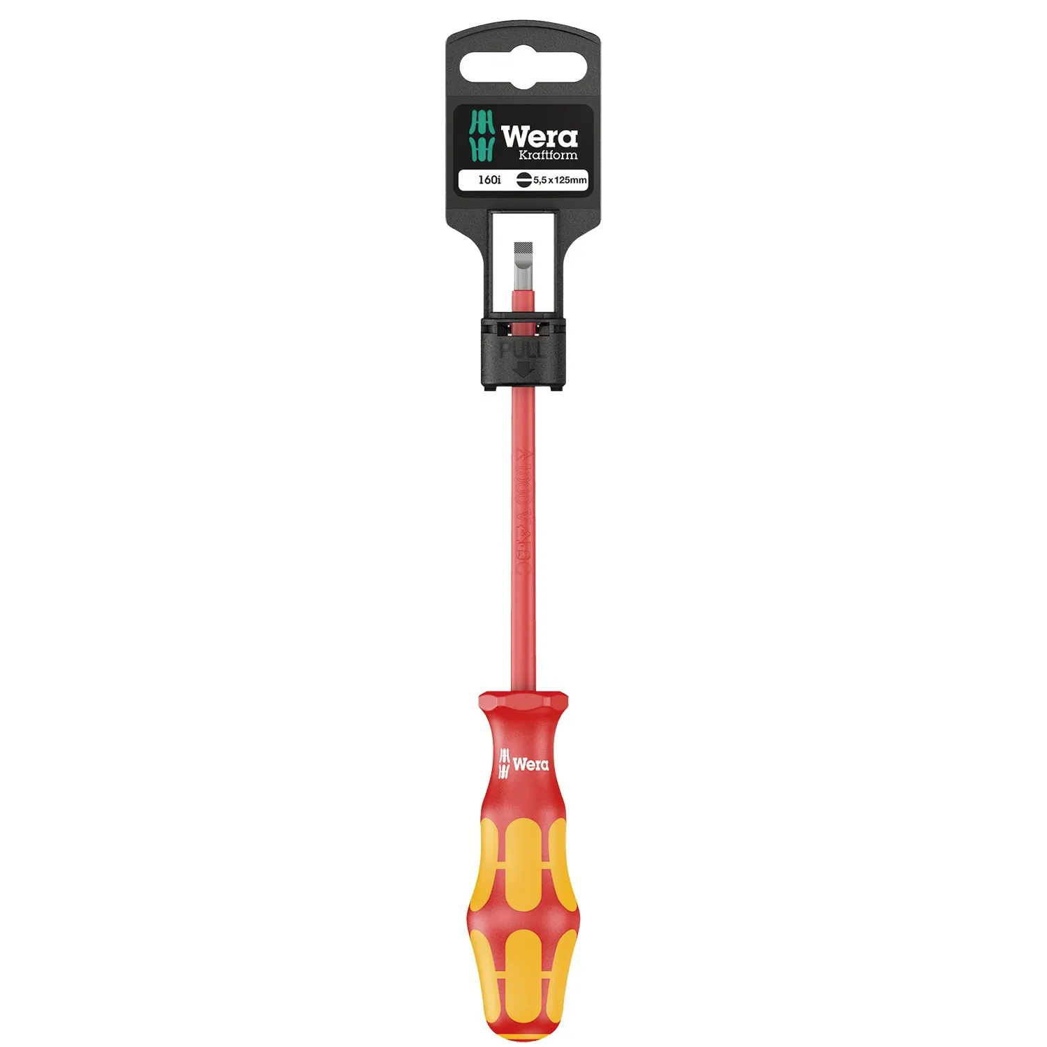 Wera 160 i SB VDE Insulated screwdriver for slotted screws, 1 x 5.5 x 125 mm