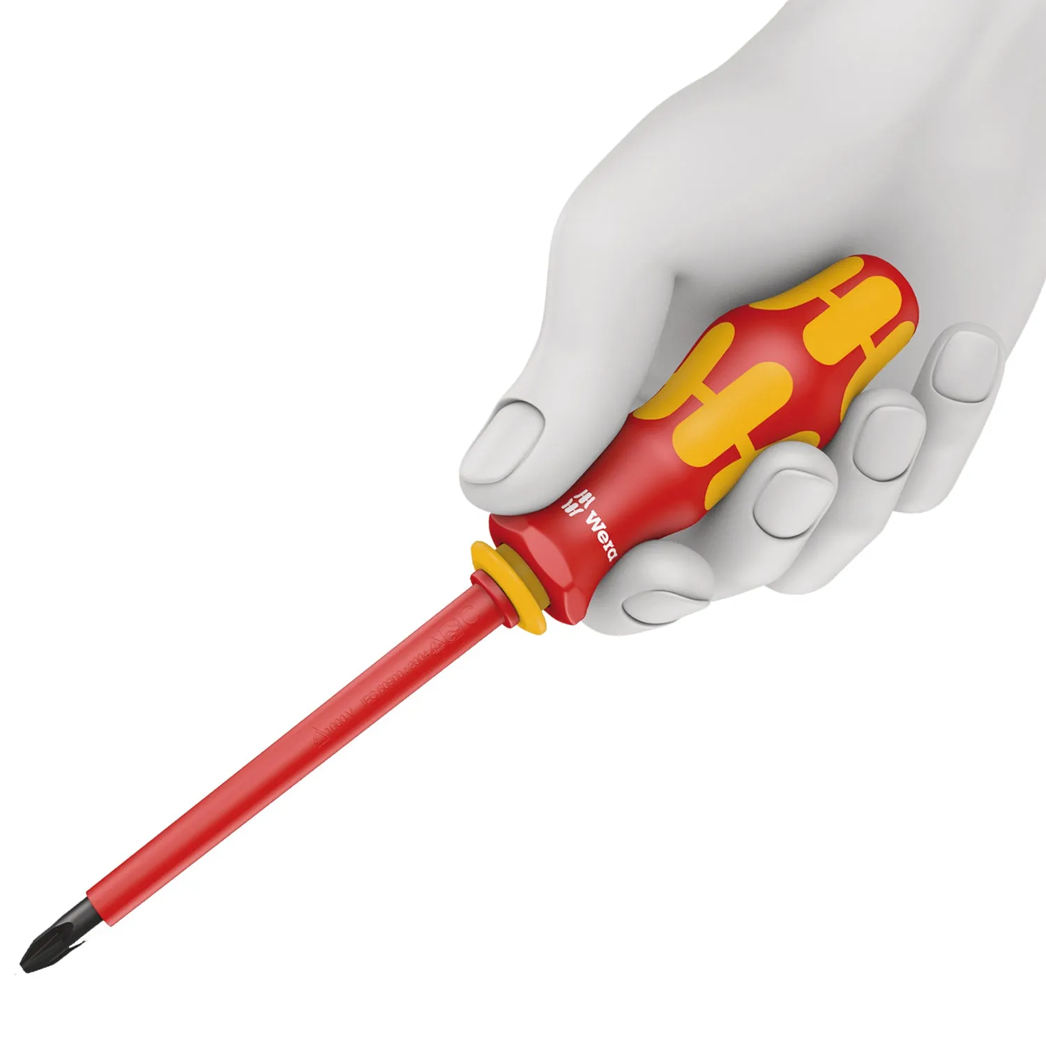 Wera 160 i VDE Insulated screwdriver for slotted screws, 0.4 x 2.5 x 80 mm