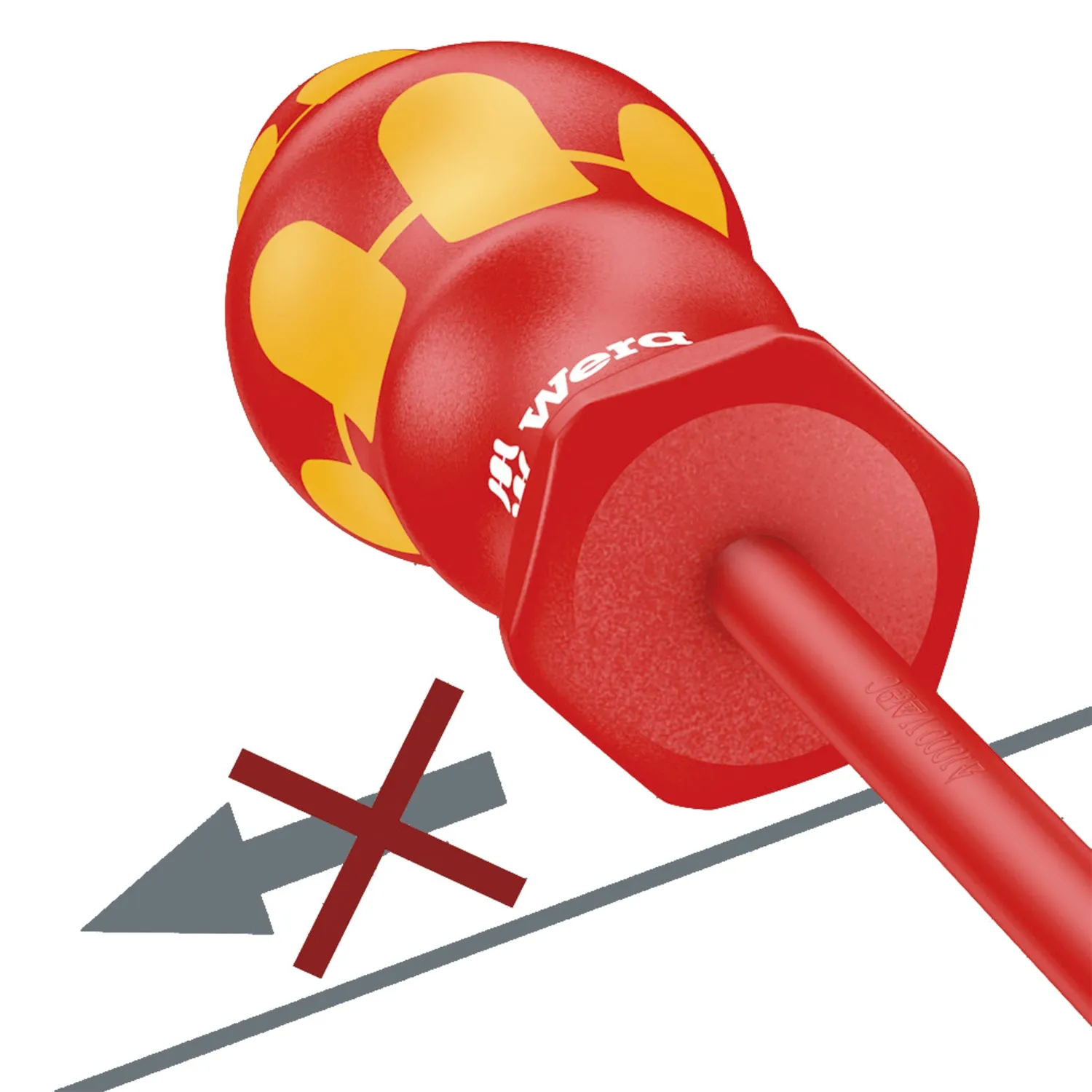 Wera 168 i VDE Insulated screwdriver for square socket head screws, # 2 x 100 mm