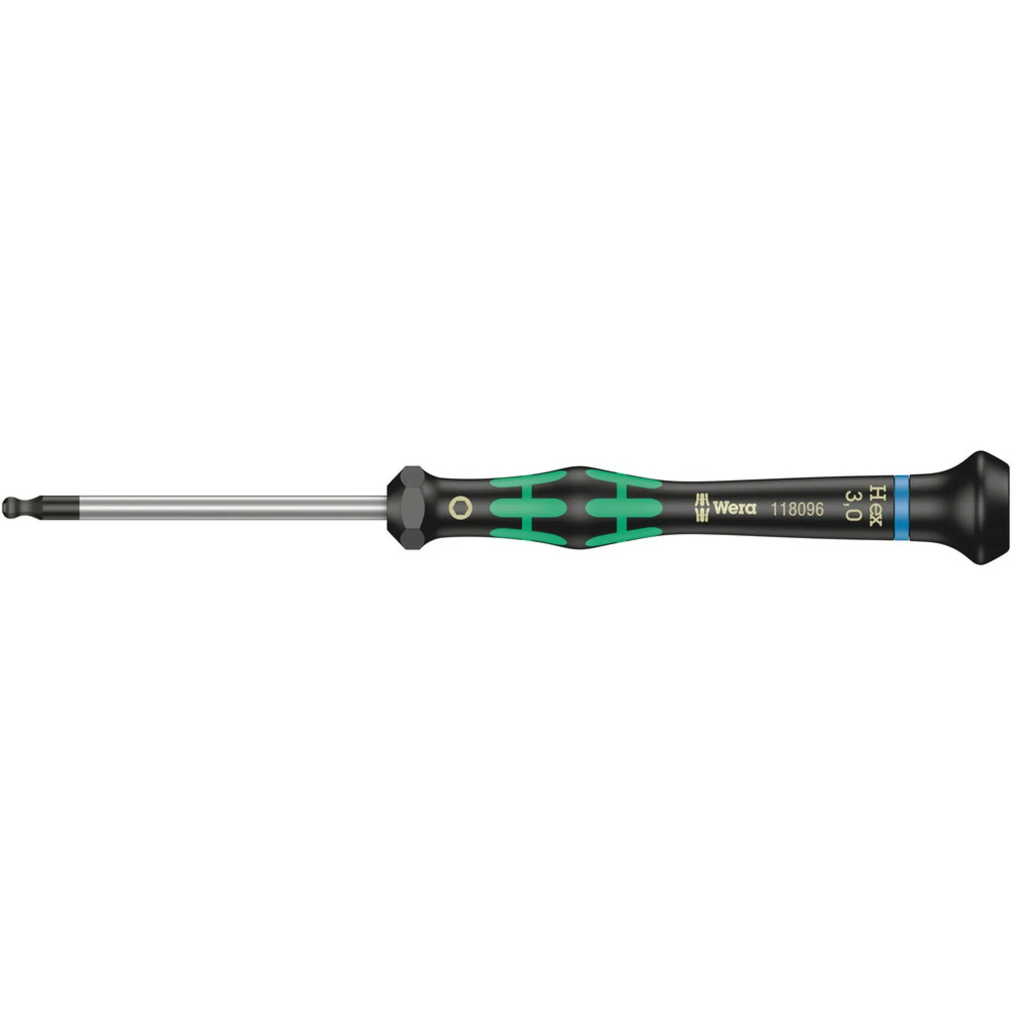 Wera 2052 Ball end hexagon screwdriver for electronic applications, 2 x 60 mm