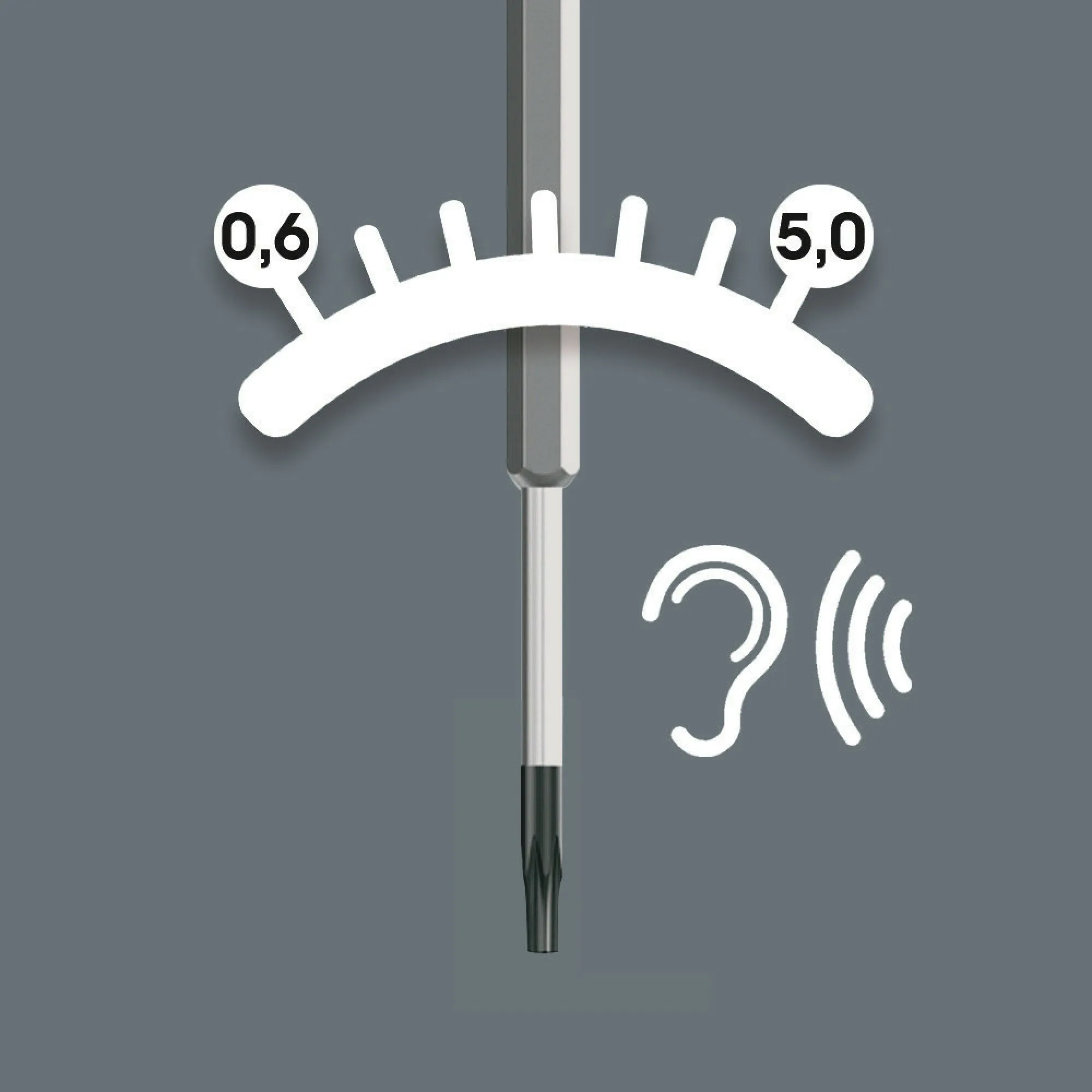 Wera 300 TX TORX Torque-indicator, TX 7 x 0.9 Nm