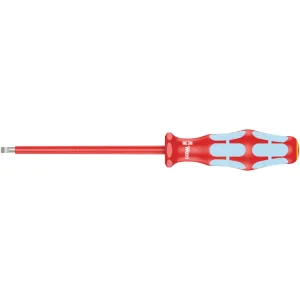 Wera 3160 i VDE Insulated screwdriver for slotted screws, stainless, 0.8 x 4 x 100 mm