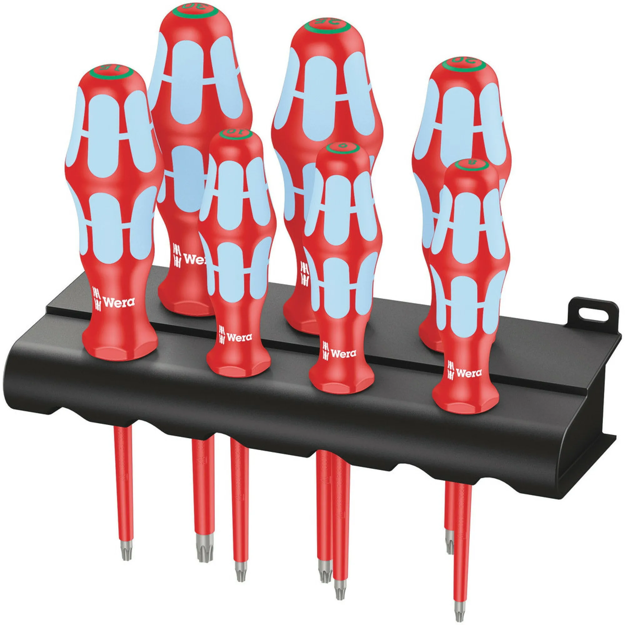 Wera 3167 i/7 TORX Screwdriver set, stainless and rack, 7 pieces