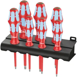 Wera 3167 i/7 TORX Screwdriver set, stainless and rack, 7 pieces