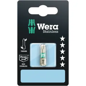 Wera 3867/1 TS SB TORX bits, stainless, TX 10 x 25 mm