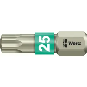 Wera 3867/1 TS TORX bits, stainless, TX 15 x 25 mm