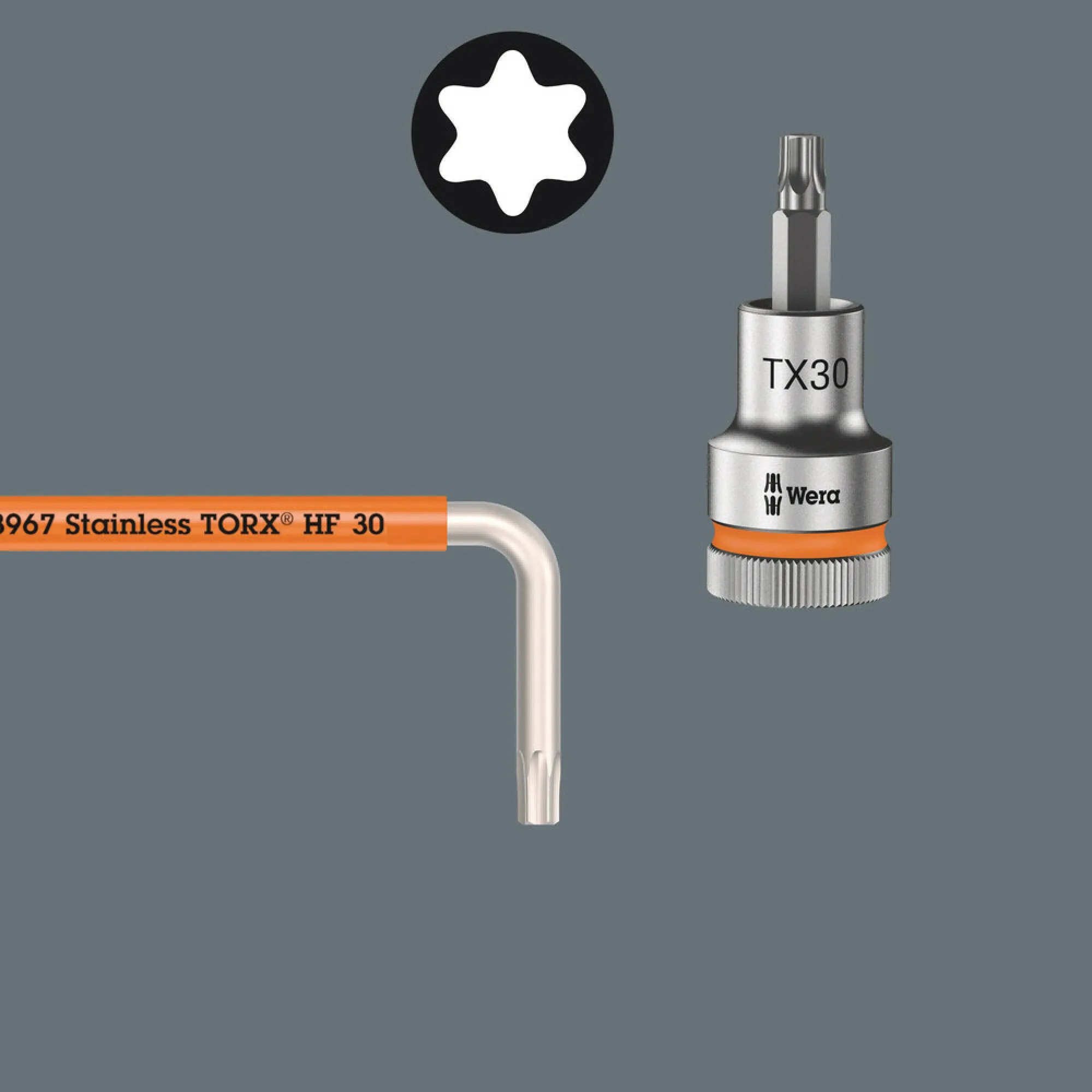Wera 3967 SXL HF TORX L-key Multicolour with holding function, long, stainless, TX 20 x 137 mm