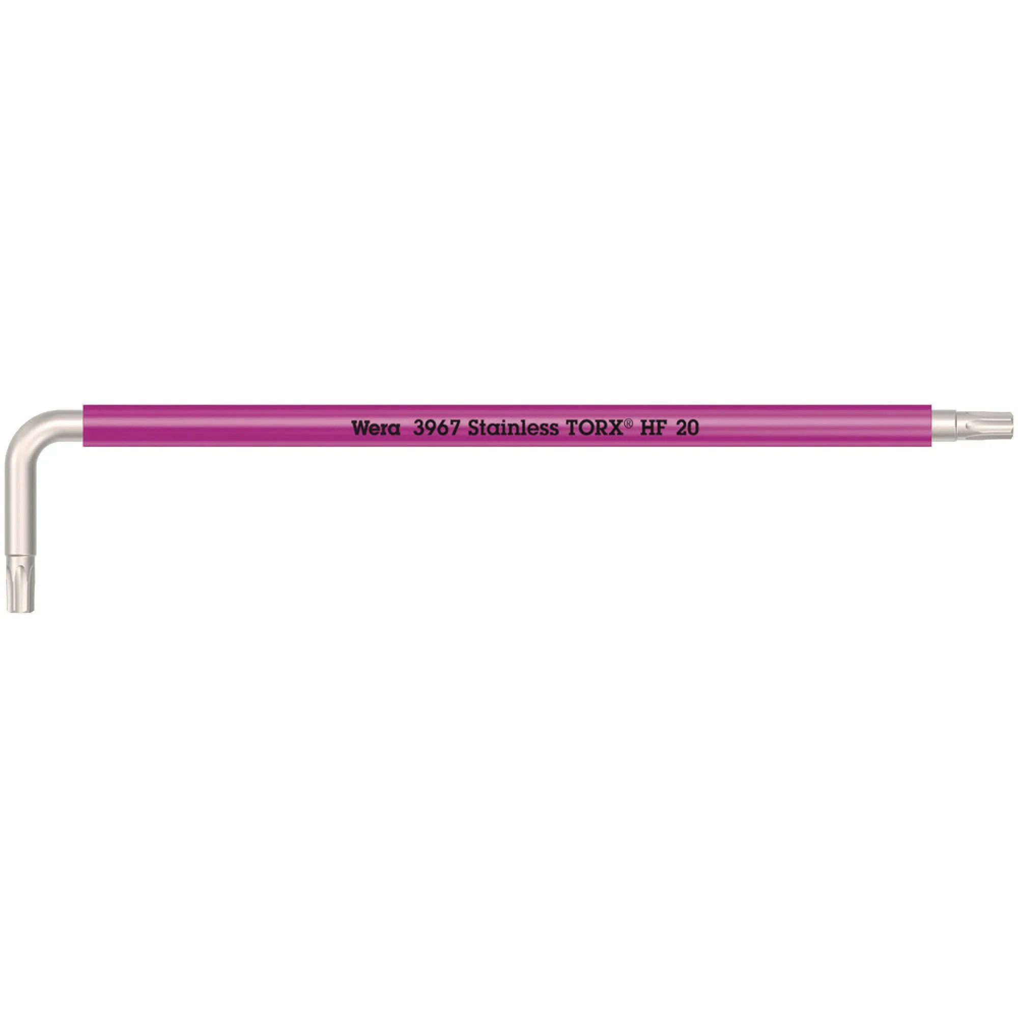 Wera 3967 SXL HF TORX L-key Multicolour with holding function, long, stainless, TX 40 x 224 mm
