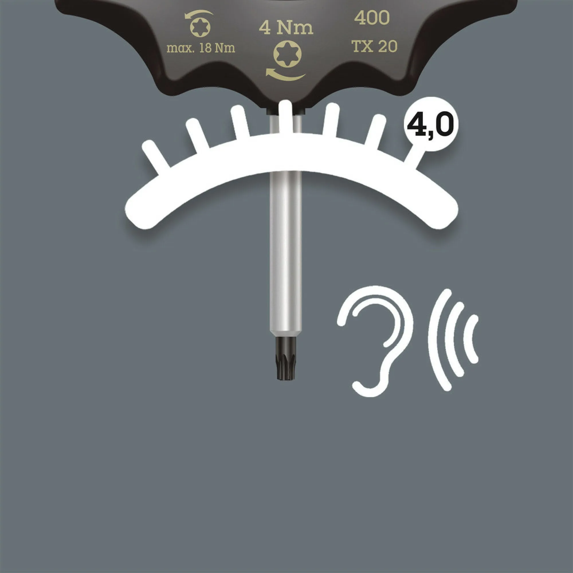 Wera 400 TX Torque-indicator, TX 20 x 4.0 Nm