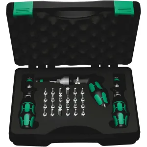 Wera 7445/46/47 Kraftform torque screwdriver set 2.5-55.0 in.lbs., 27 pieces