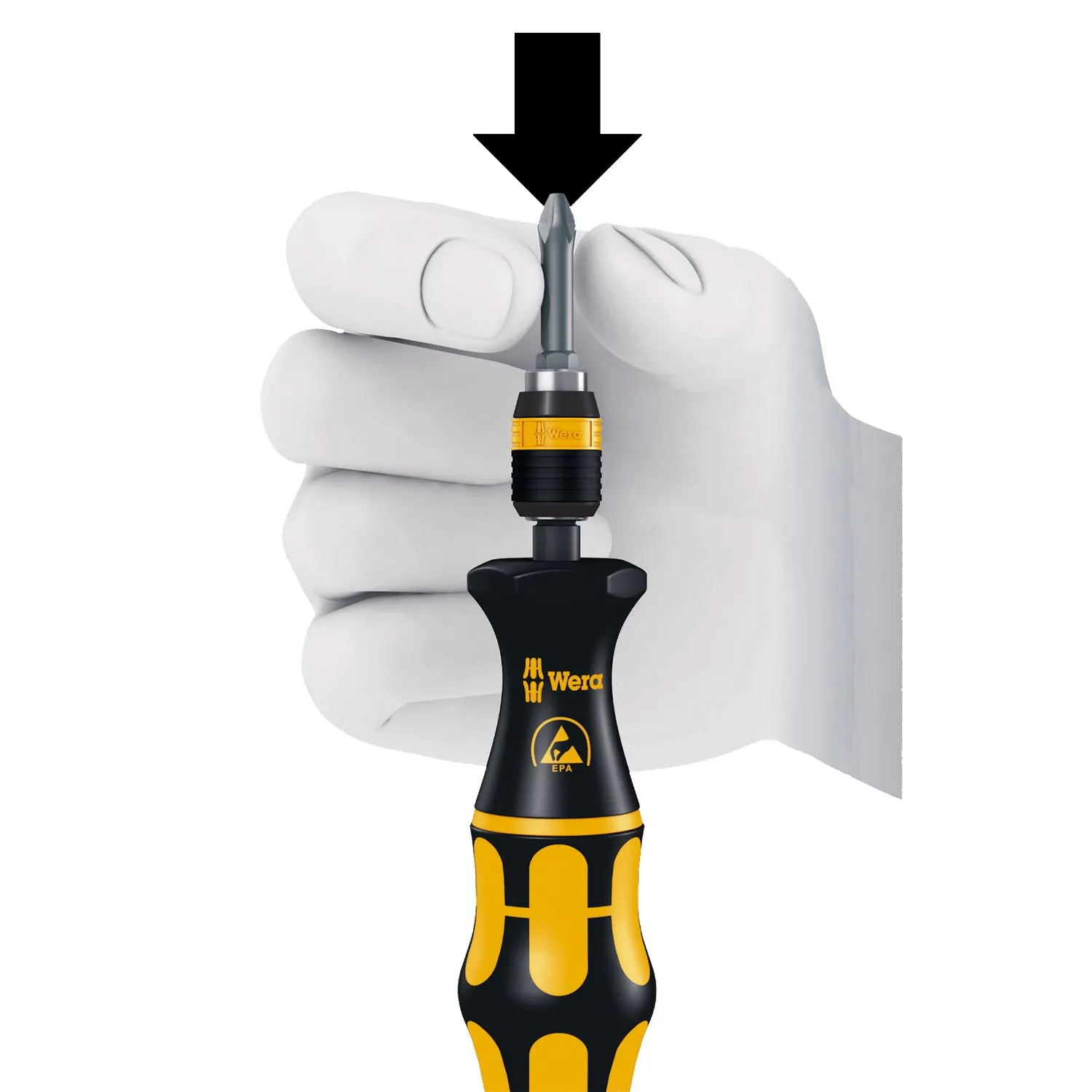 Wera 816 R ESD Bitholding screwdriver, non-magnetic, 1/4" x 119 mm