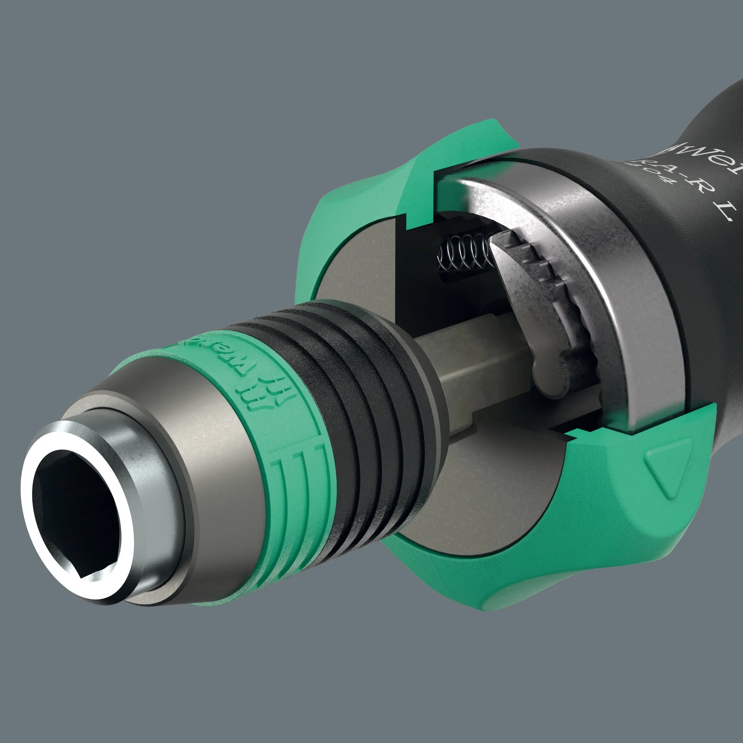 Wera 838 RA-R L Bitholding screwdriver with ratchet functionality, 1/4"