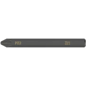Wera 855 S Pozidriv bits for impact screwdrivers, PZ 3 x 70 mm