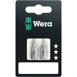 Wera 867/1 Z TORX BO bits with bore hole SB, TX 20 x 25 mm, 2 pieces