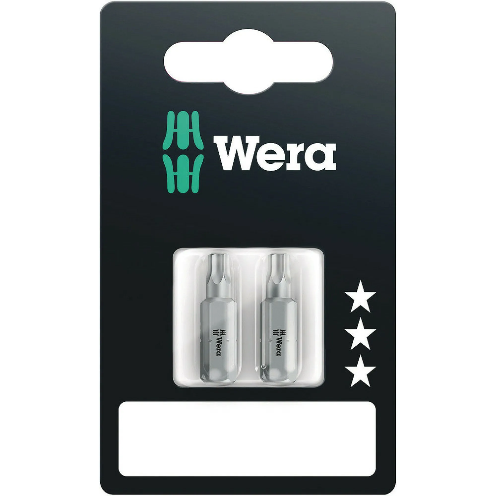 Wera 867/1 Z TORX BO bits with bore hole SB, TX 20 x 25 mm, 2 pieces