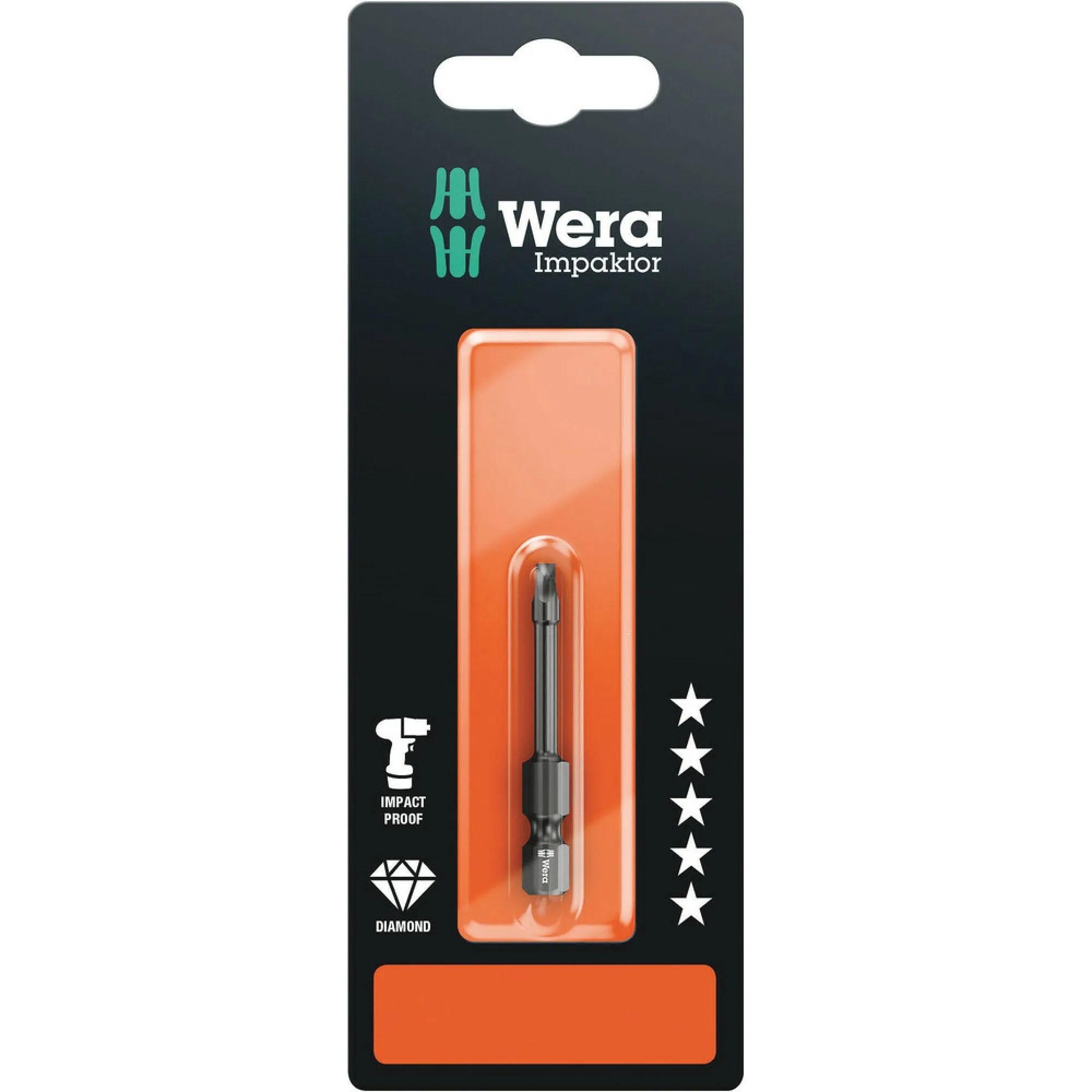 Wera 868/4 IMP DC SB Impaktor Square-Plus bits, # 3 x 50 mm